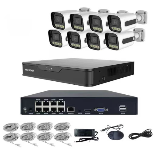 POE komplet — 8 IP kamere 5MP + NVR 8 kanala