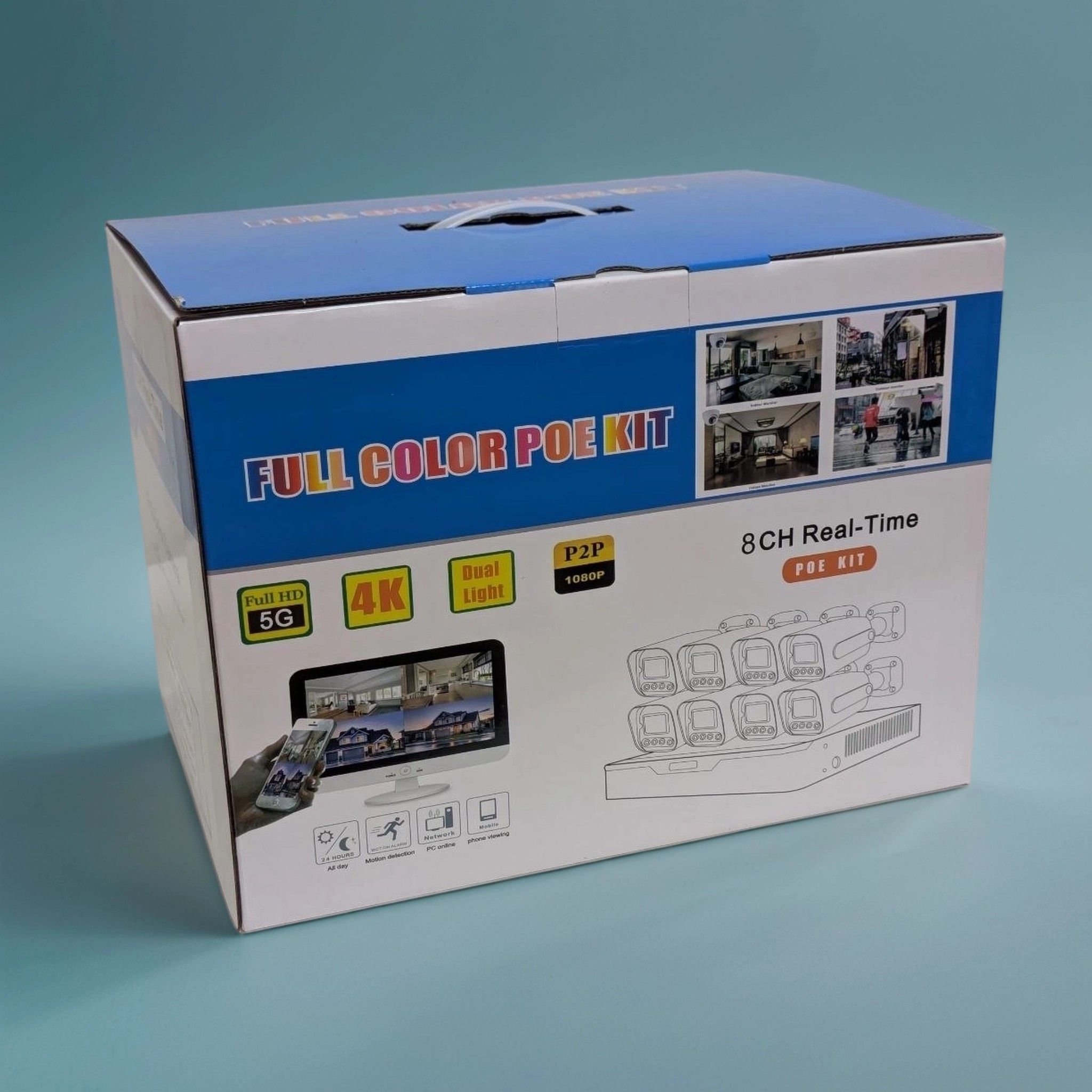 POE komplet — 8 IP kamere 5MP + NVR 8 kanala — foto 2