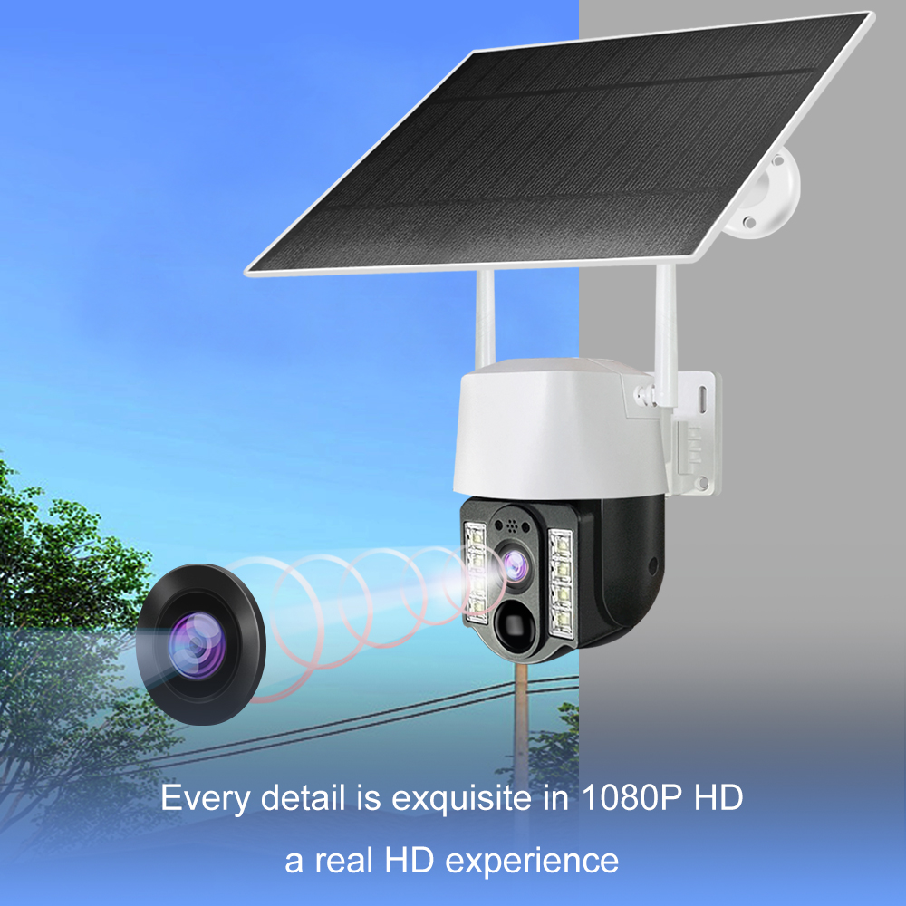 Solarna, PTZ, WiFi kamera za video nadzor 2", 3MP — foto 2